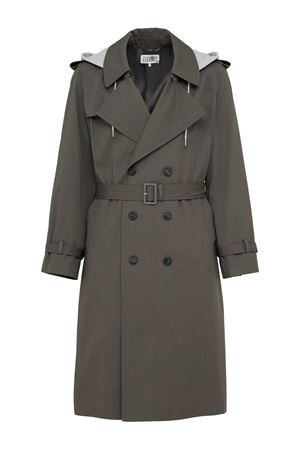 Grey cotton trench coat MM6 MAISON MARGIELA | SH0AH0005M35500860